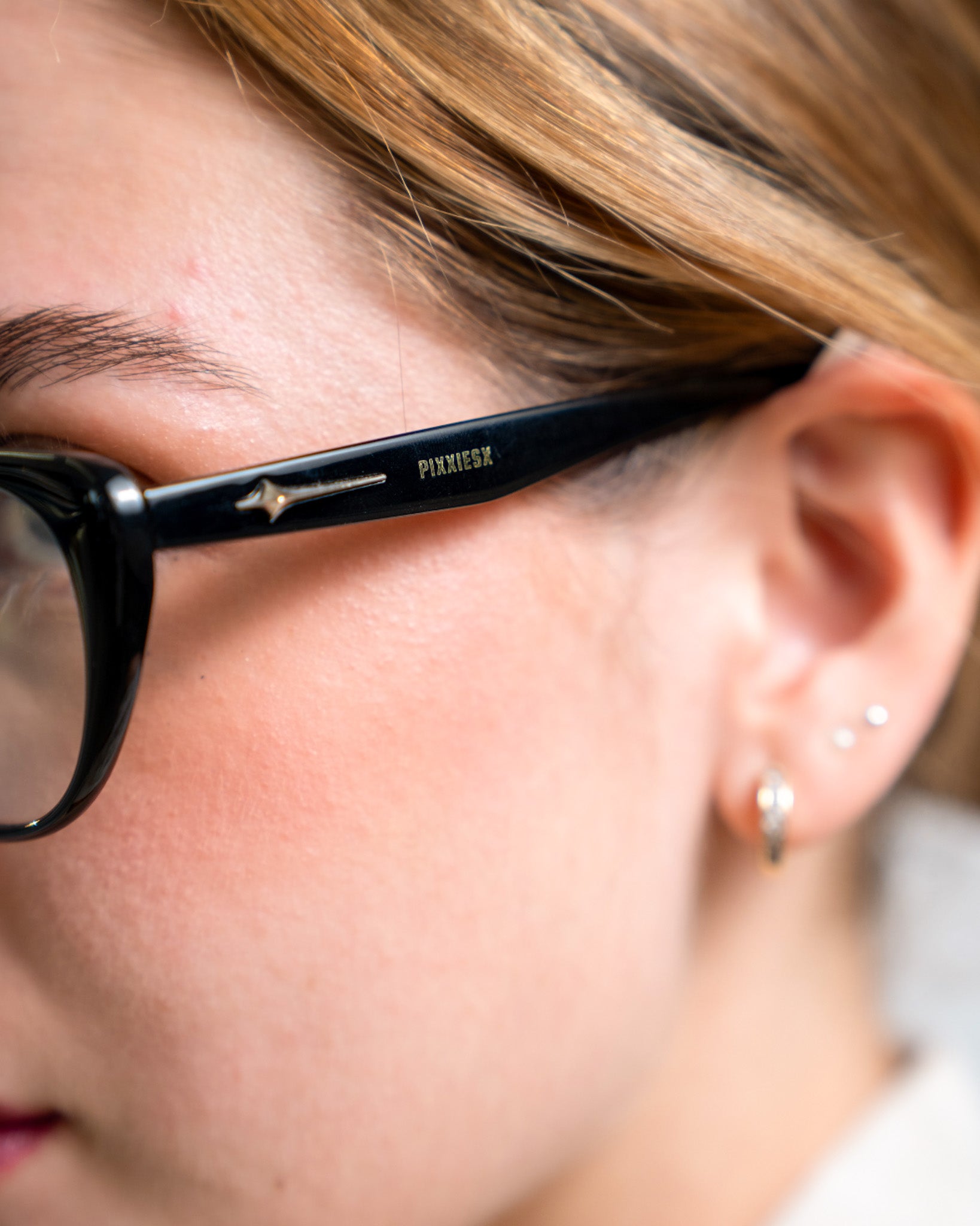 PIXXIESX CAT SLIM BLACK BLUE LIGHT PIXXIESX SUNGLASSES