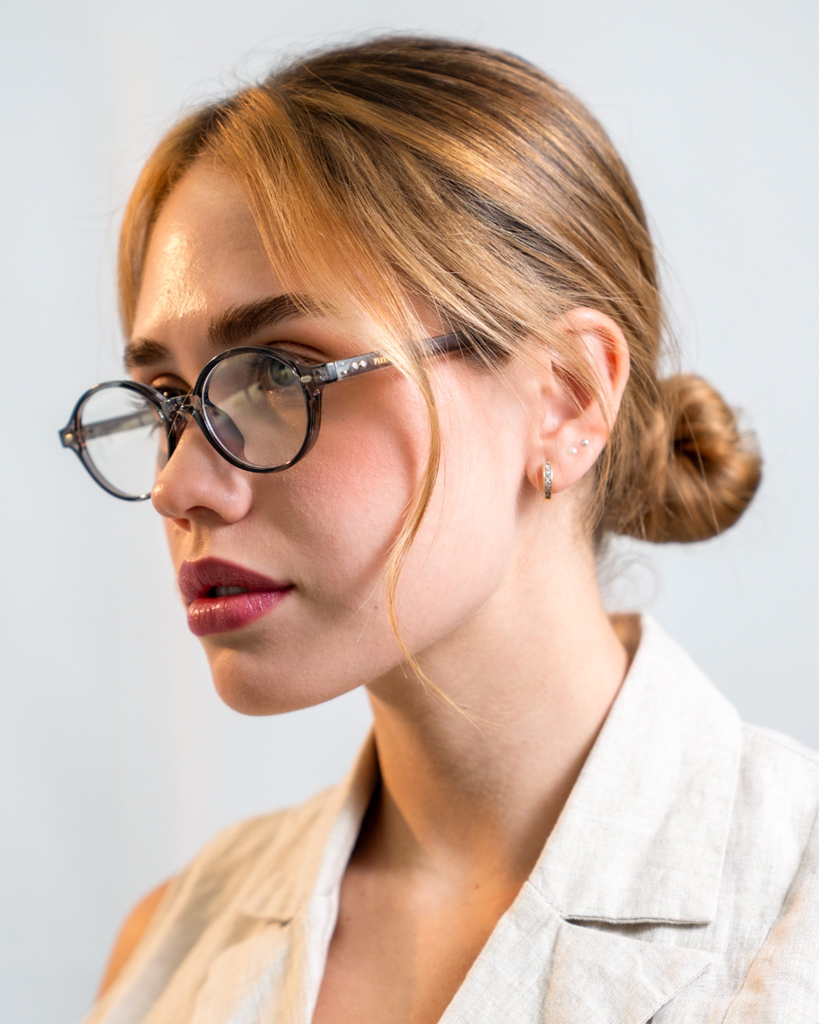 PIXXIESX OLD GRAY BLUE LIGHT PIXXIESX SUNGLASSES