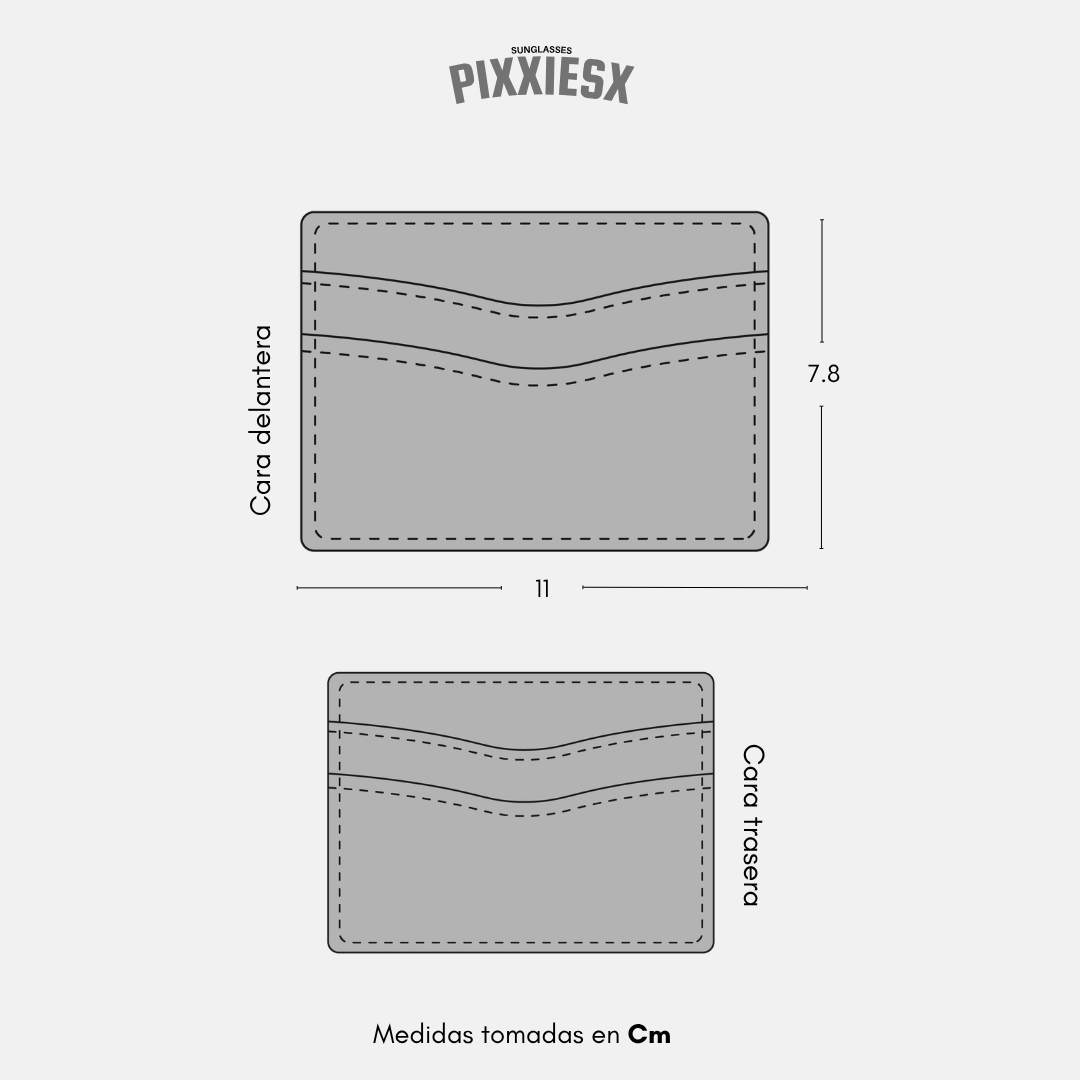 TARJETERO EMILAN CUERO PIXXIESX SUNGLASSES