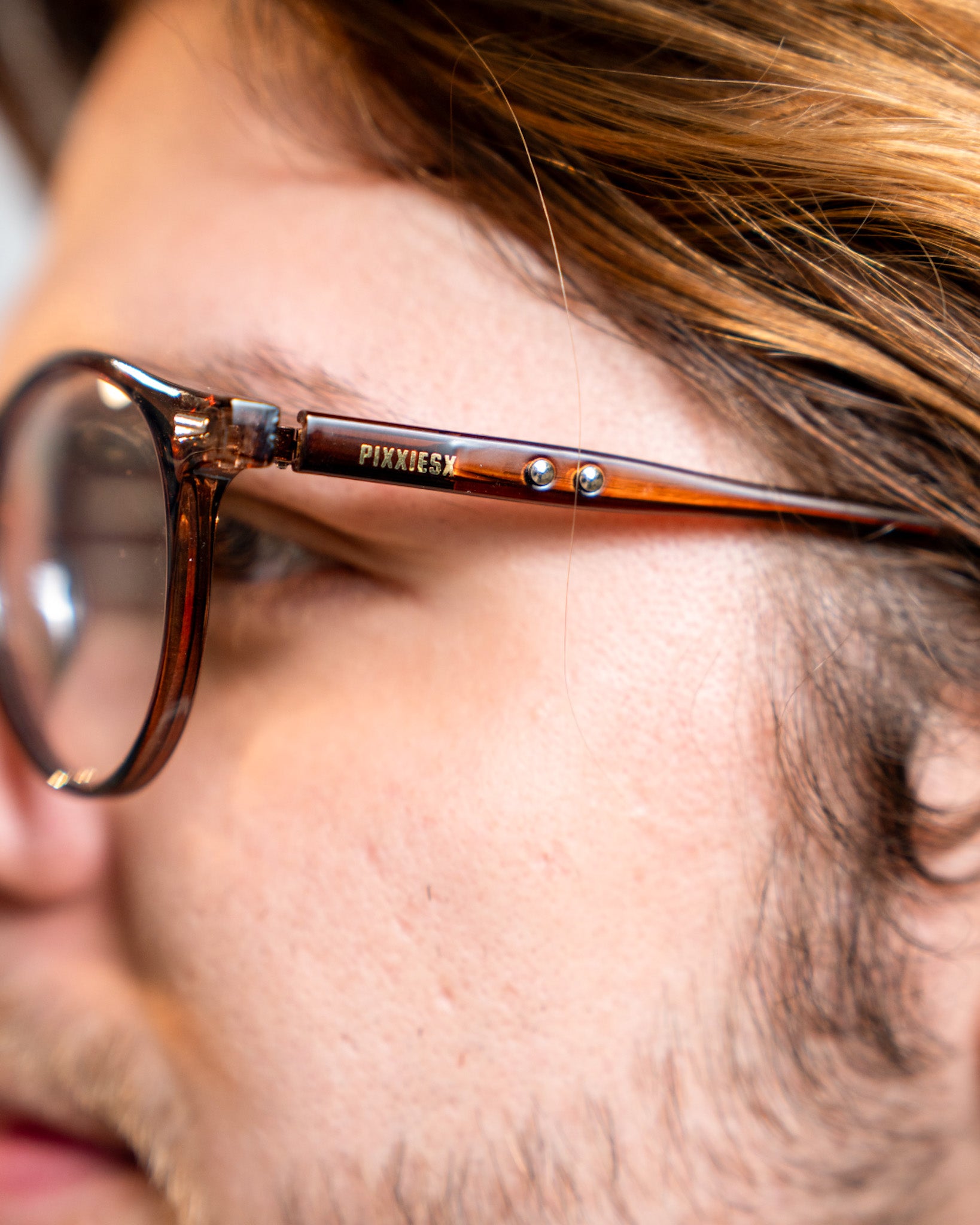 PIXXIESX NOLA BROWN BLUE LIGHT PIXXIESX SUNGLASSES