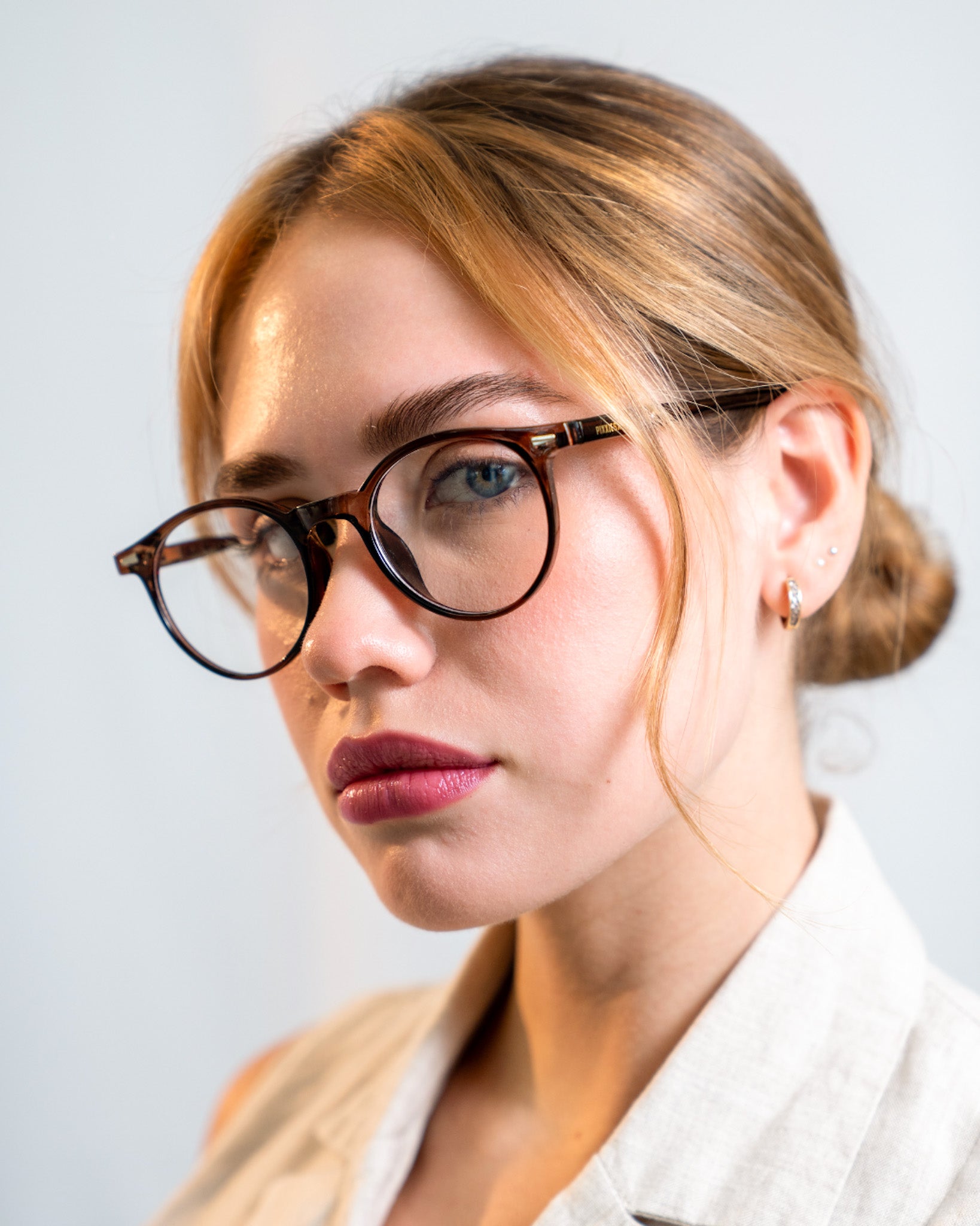 PIXXIESX NOLA BROWN BLUE LIGHT PIXXIESX SUNGLASSES