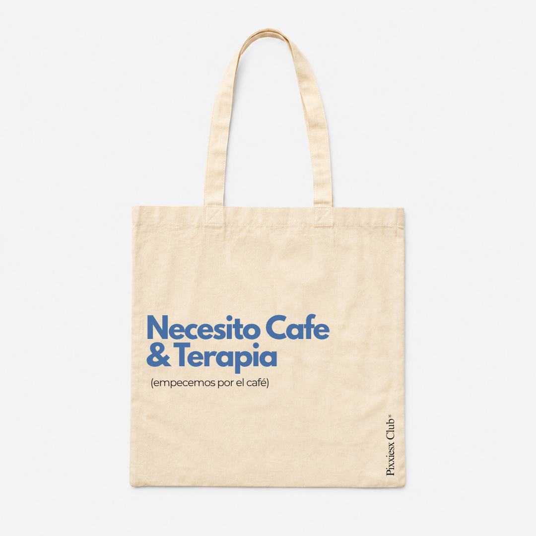 TOTE BAG NECESITO CAFÉ PIXXIESX