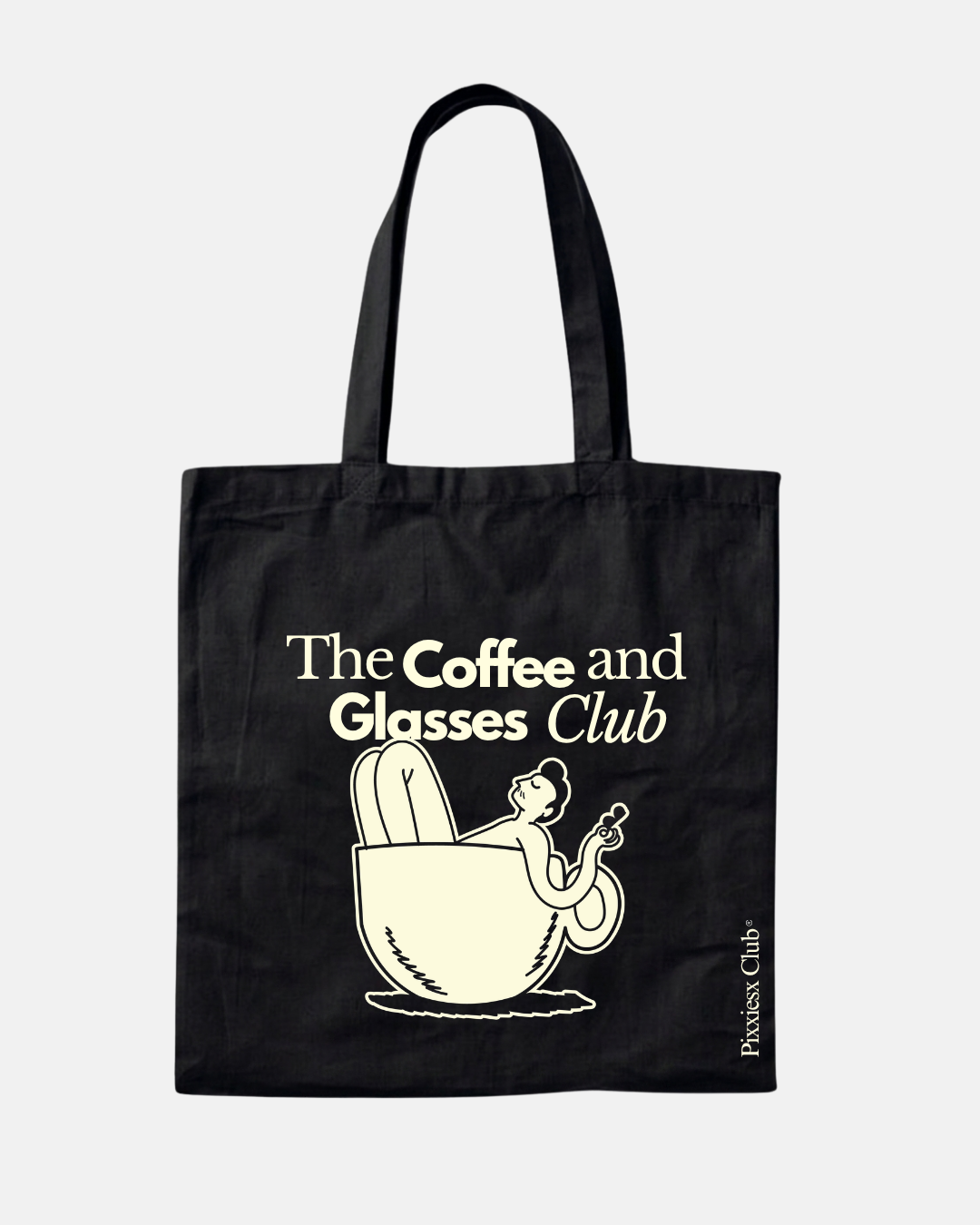TOTE BAG COFFEE & GLASSES CLUB PIXXIESX