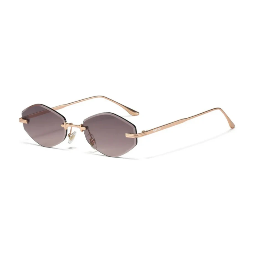 PIXXIESX MAXDE GRAY GOLD ROSE PIXXIESX SUNGLASSES