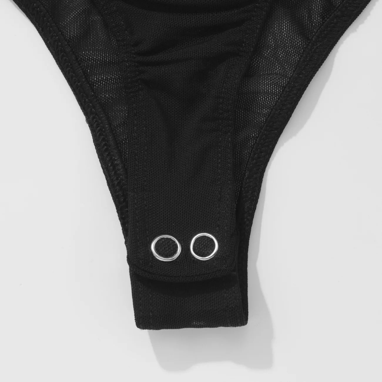 Bandeau Mesh Bodysuit - Black