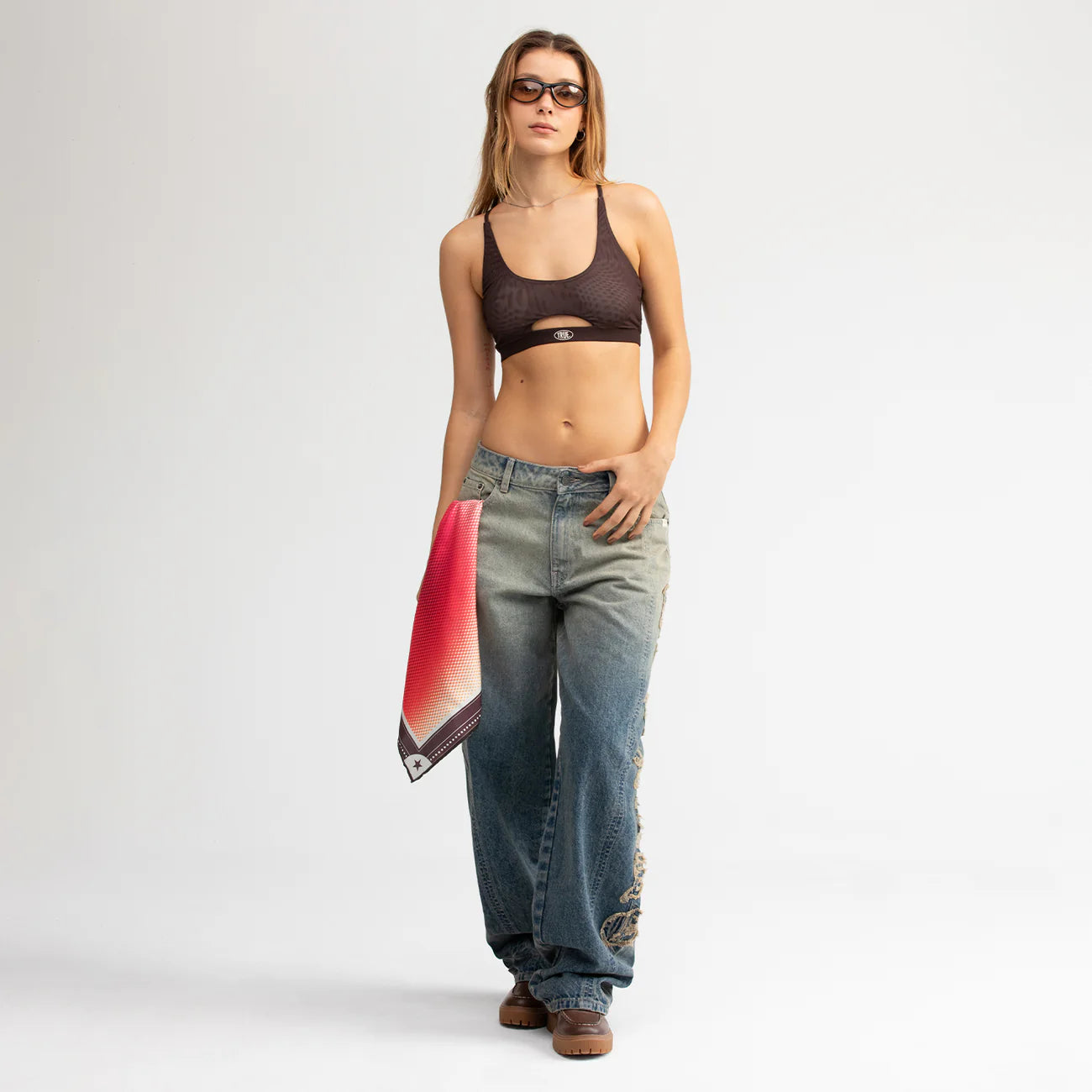 Barrel Denim Pants - Washed Blue