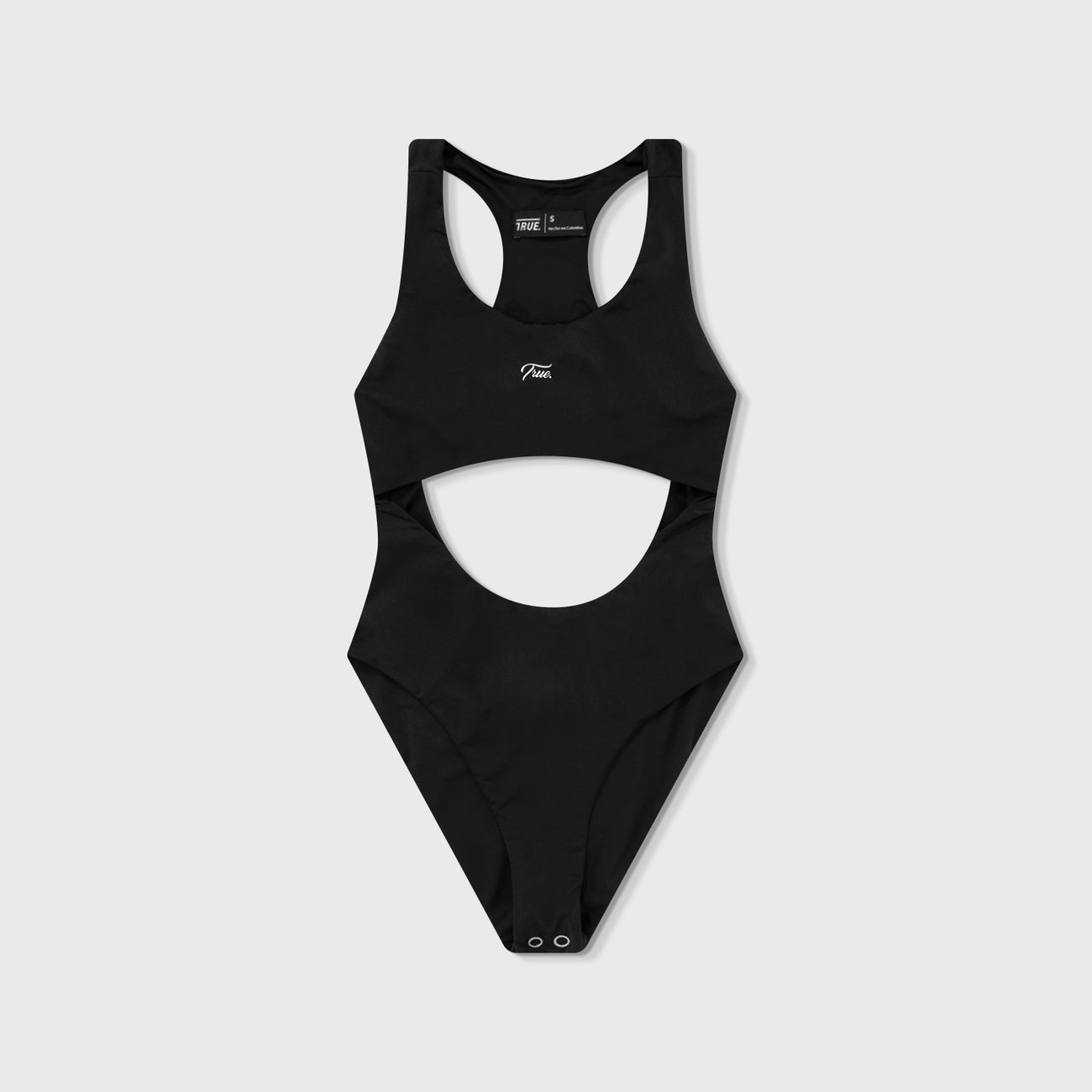Body Cut-Out Pierna Alta - Negro