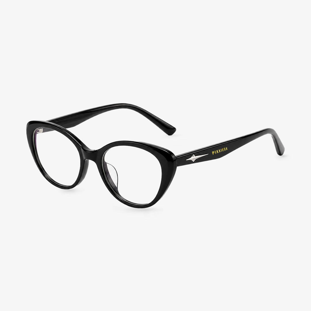 PIXXIESX CAT SLIM BLACK BLUE LIGHT PIXXIESX SUNGLASSES