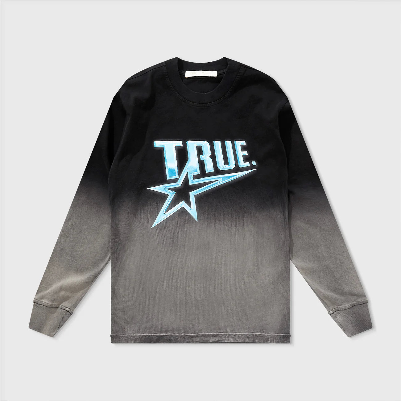 Chrome Long Sleeve Tee - Black/White
