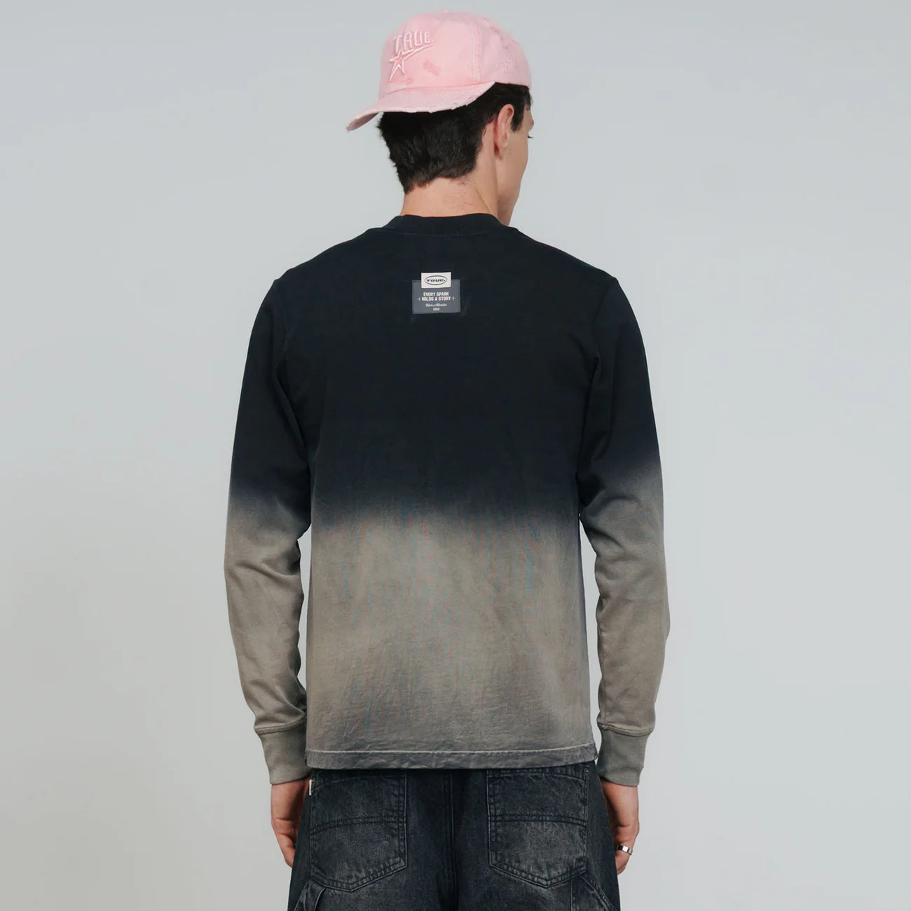 Chrome Long Sleeve Tee - Black/White