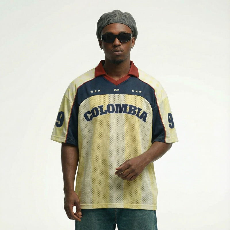 Colombia Oversized Polo T-Shirt - Butter Yellow TRUE