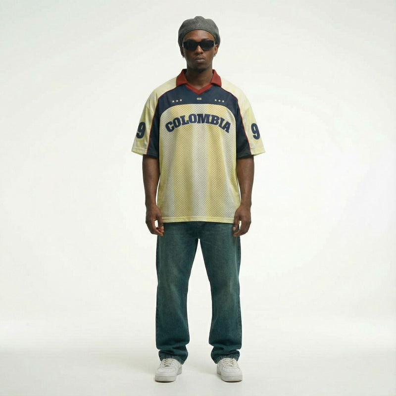 Colombia Oversized Polo T-Shirt - Butter Yellow TRUE