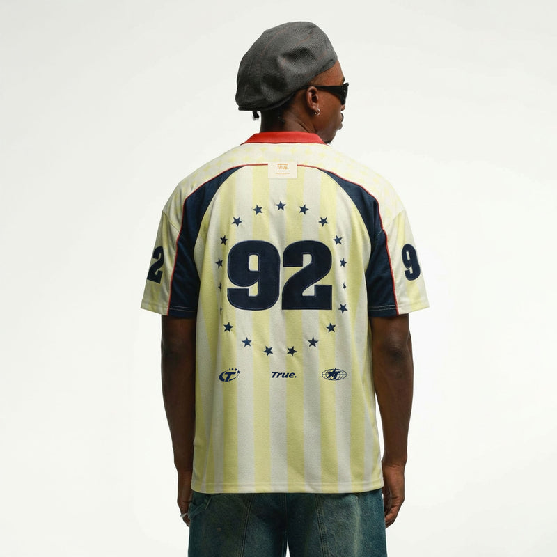 Colombia Oversized Polo T-Shirt - Butter Yellow TRUE