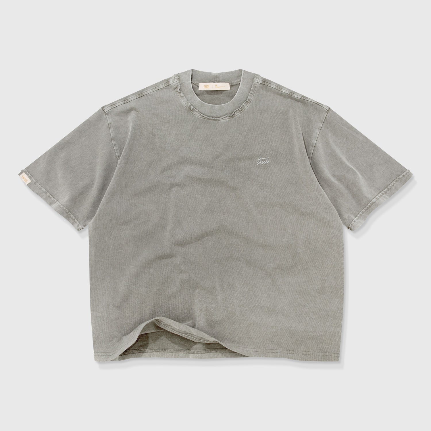 Core Boxy Tee - Light Gray