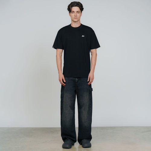 Cursive Logo T-Shirt - Black TRUE