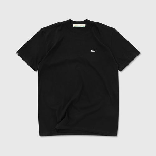 Cursive Logo T-Shirt - Black TRUE