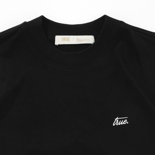 Cursive Logo T-Shirt - Black TRUE