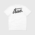Cursive Logo T-Shirt - White L TRUE