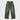 Dirty-Wash Low-Rise Pants - Military Green