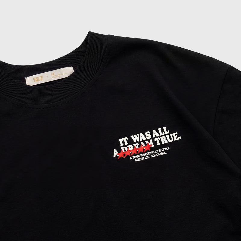 Dream True Boxy T-Shirt - Black TRUE