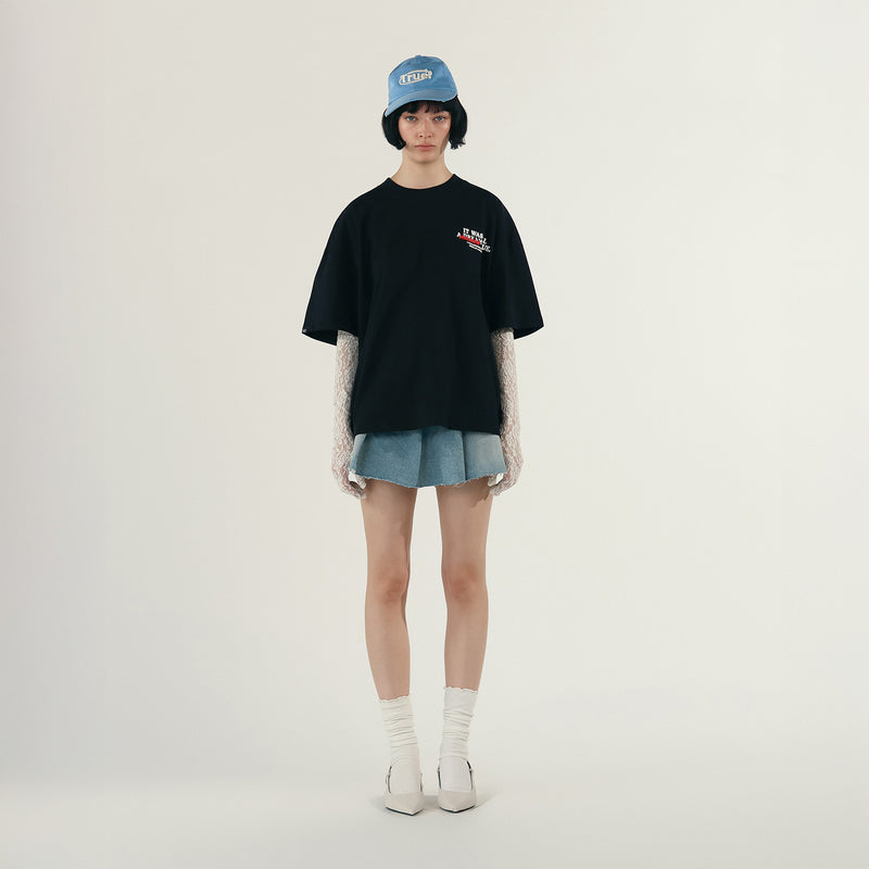 Dream True Boxy T-Shirt - Black TRUE