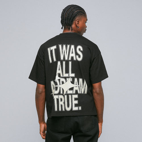 Dreams Boxy Tee - Black TRUE