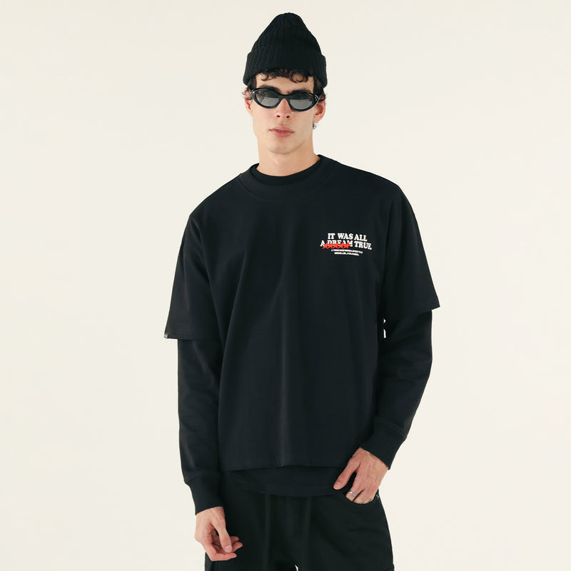 Dream True Boxy T-Shirt - Black TRUE