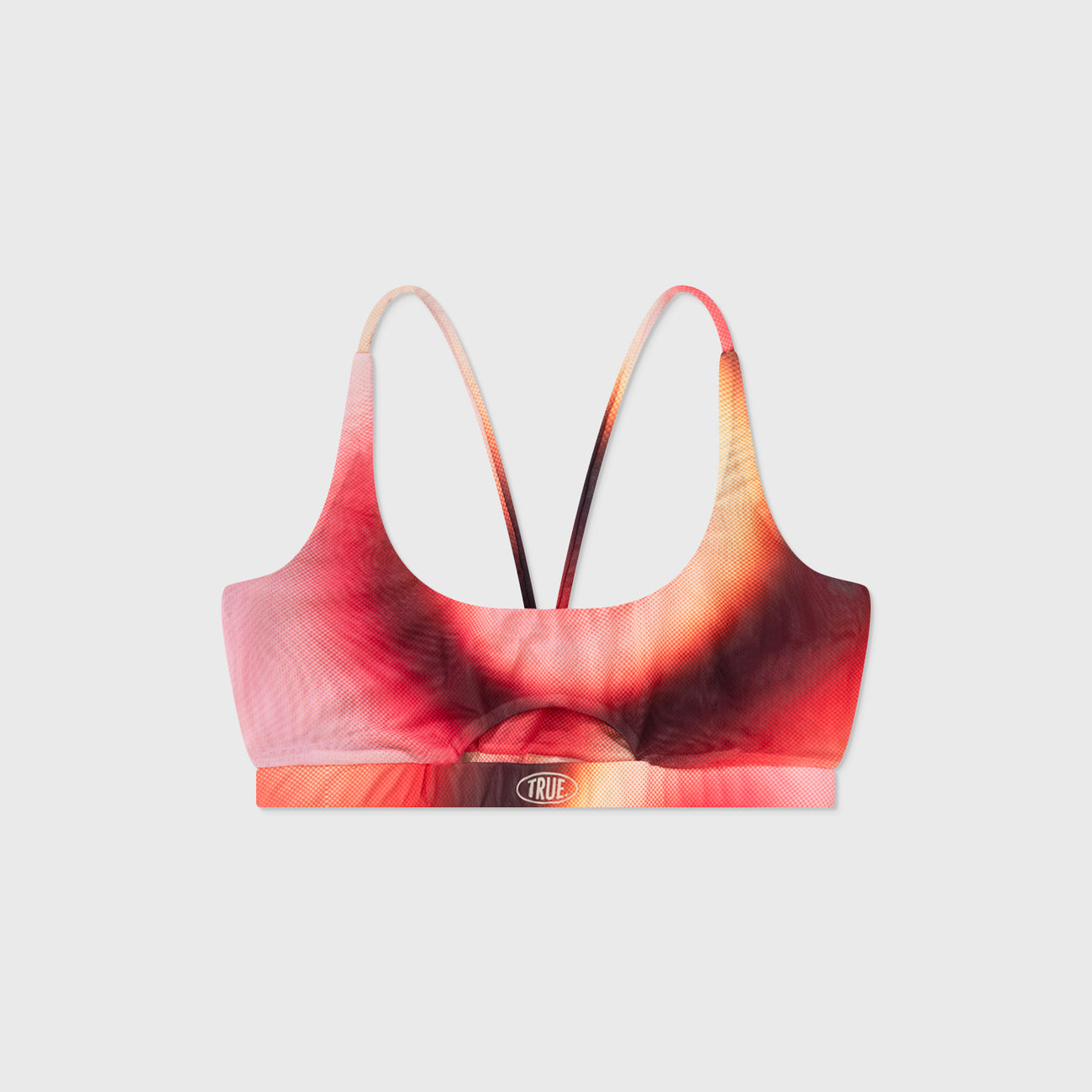 Gradient Mesh Cut-Out Top - Pink TRUE