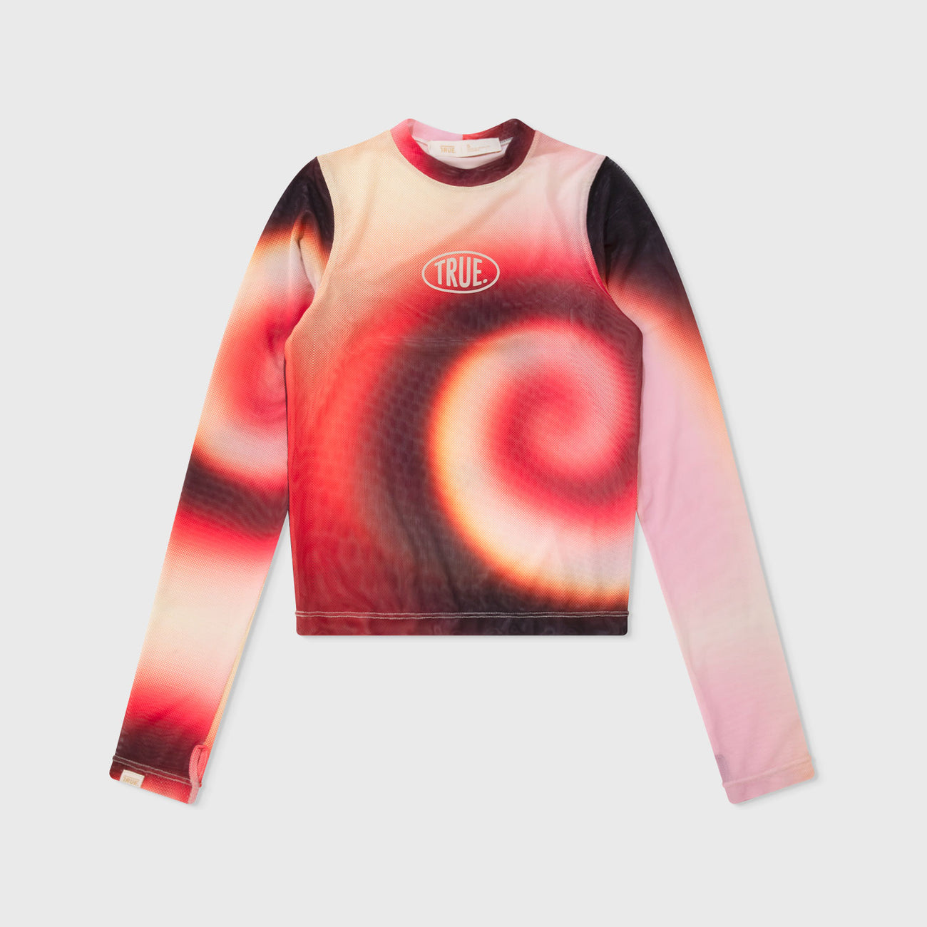 Gradient Mesh LS Tee - Pink TRUE