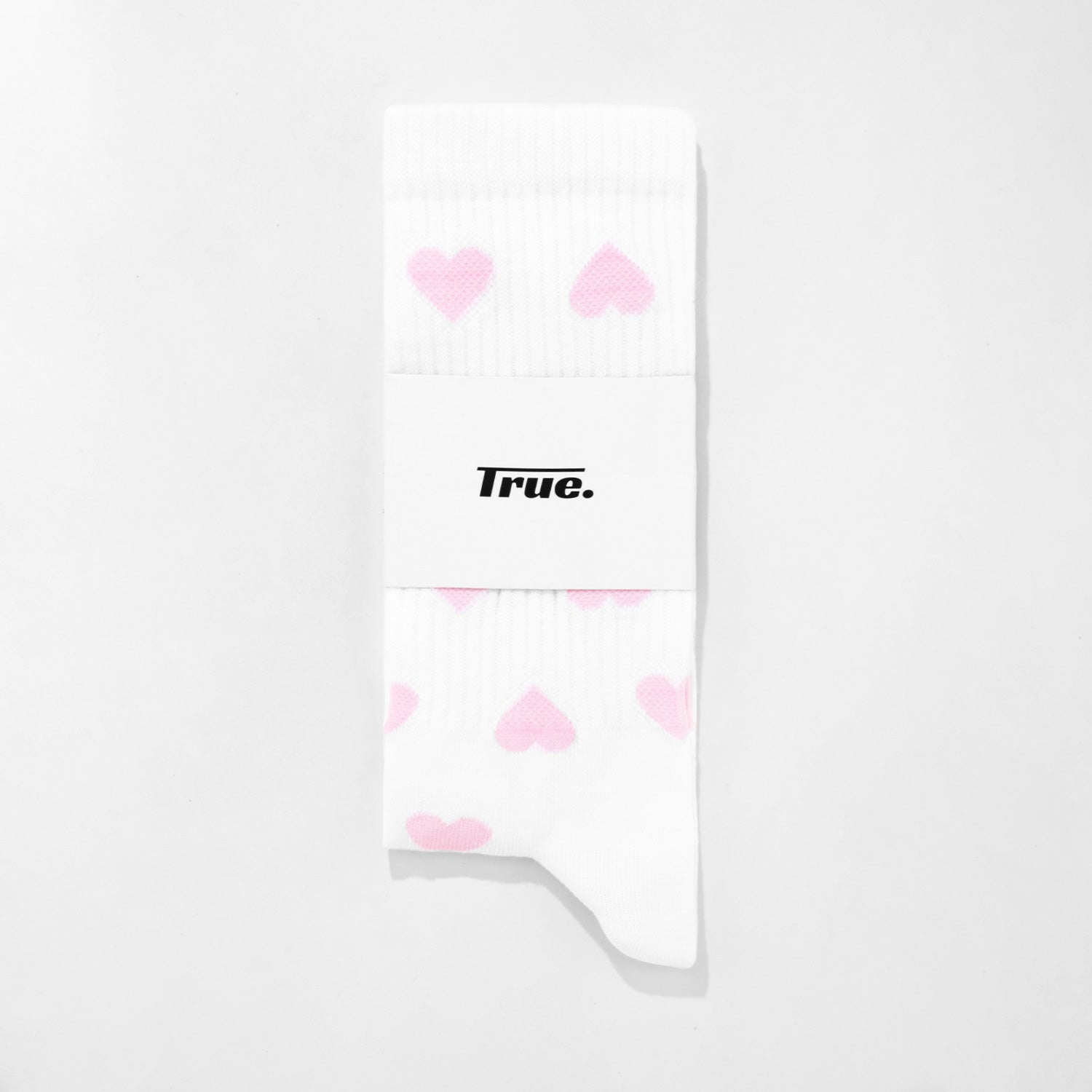 Hearts Socks - White