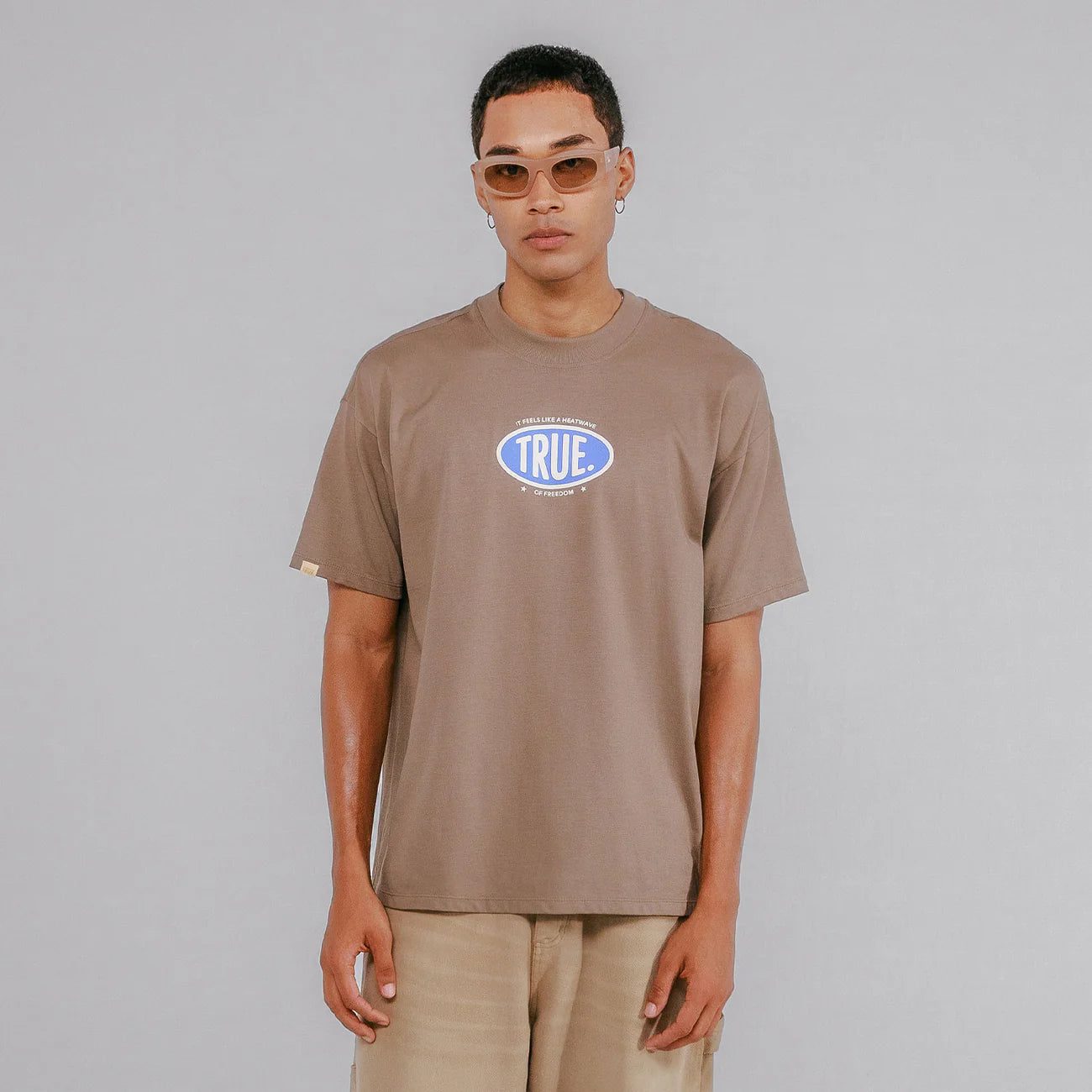 Heatwave Oversized T-Shirt - Khaki TRUE