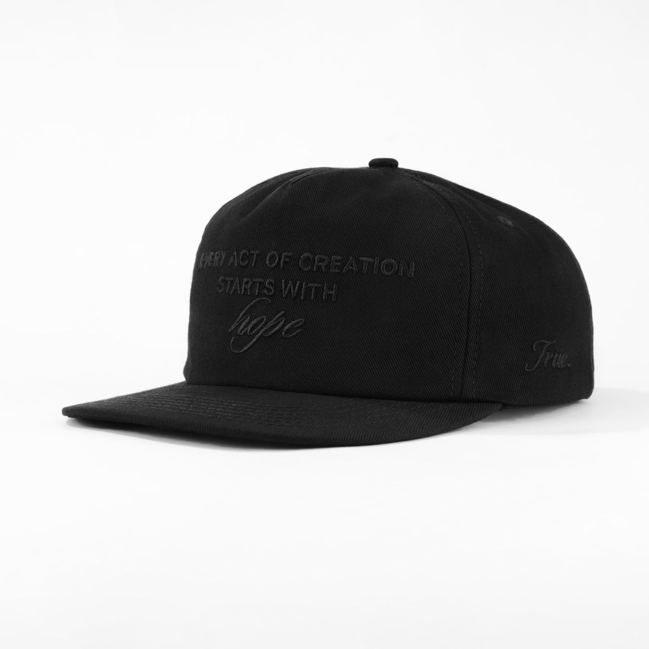Hope Golfer Cap - Black TRUE