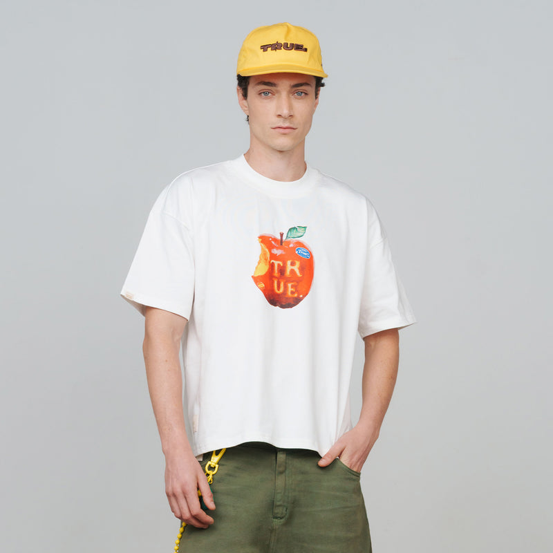 Juicy Boxy Tee - Cream TRUE