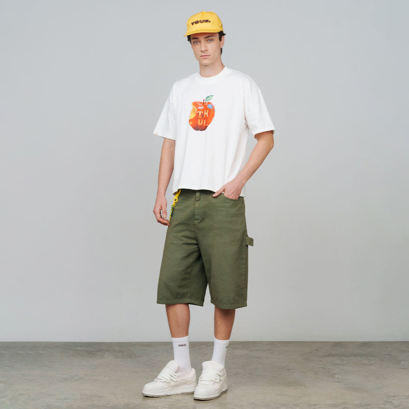 Juicy Boxy Tee - Cream TRUE