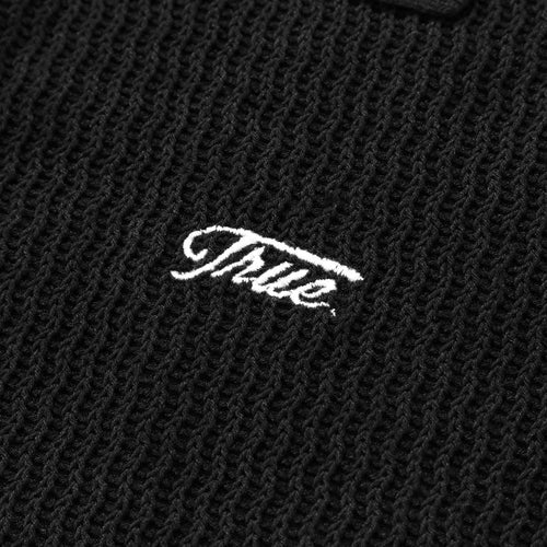 Knit Resort Polo - Black TRUE