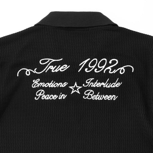 Knit Resort Polo - Black TRUE