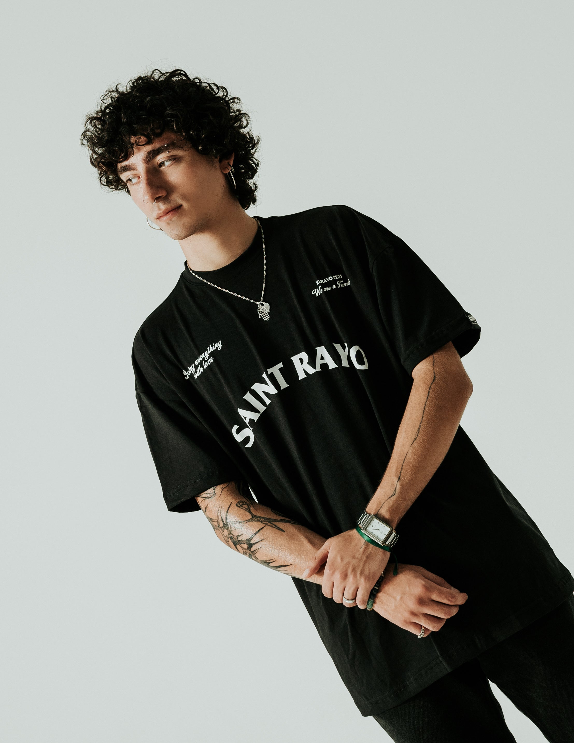 CAMISETA  SAINT RAYO BLACK ELRAYO