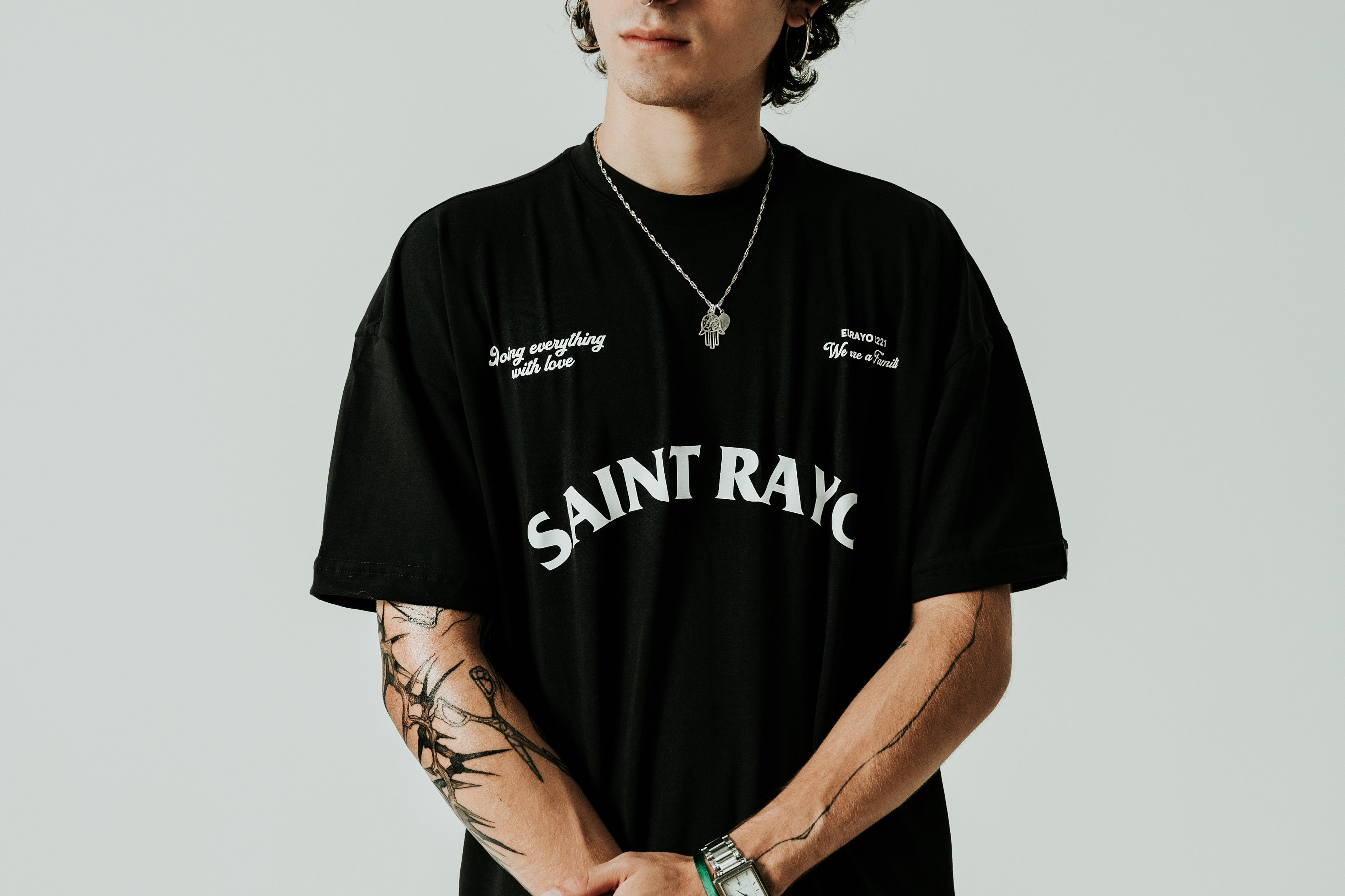 CAMISETA  SAINT RAYO BLACK ELRAYO