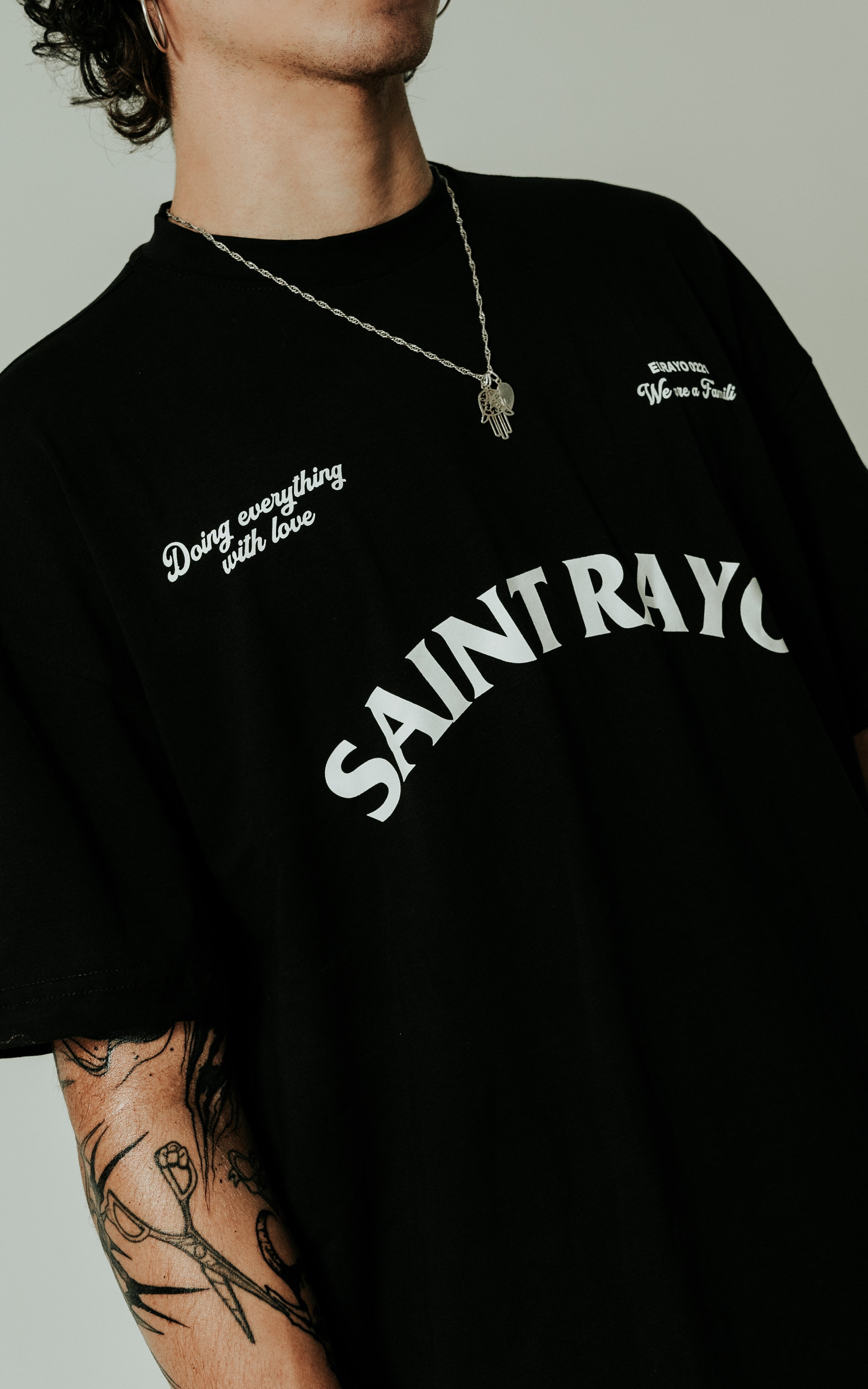 CAMISETA  SAINT RAYO BLACK ELRAYO