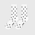 Black Stars Socks - White TRUE