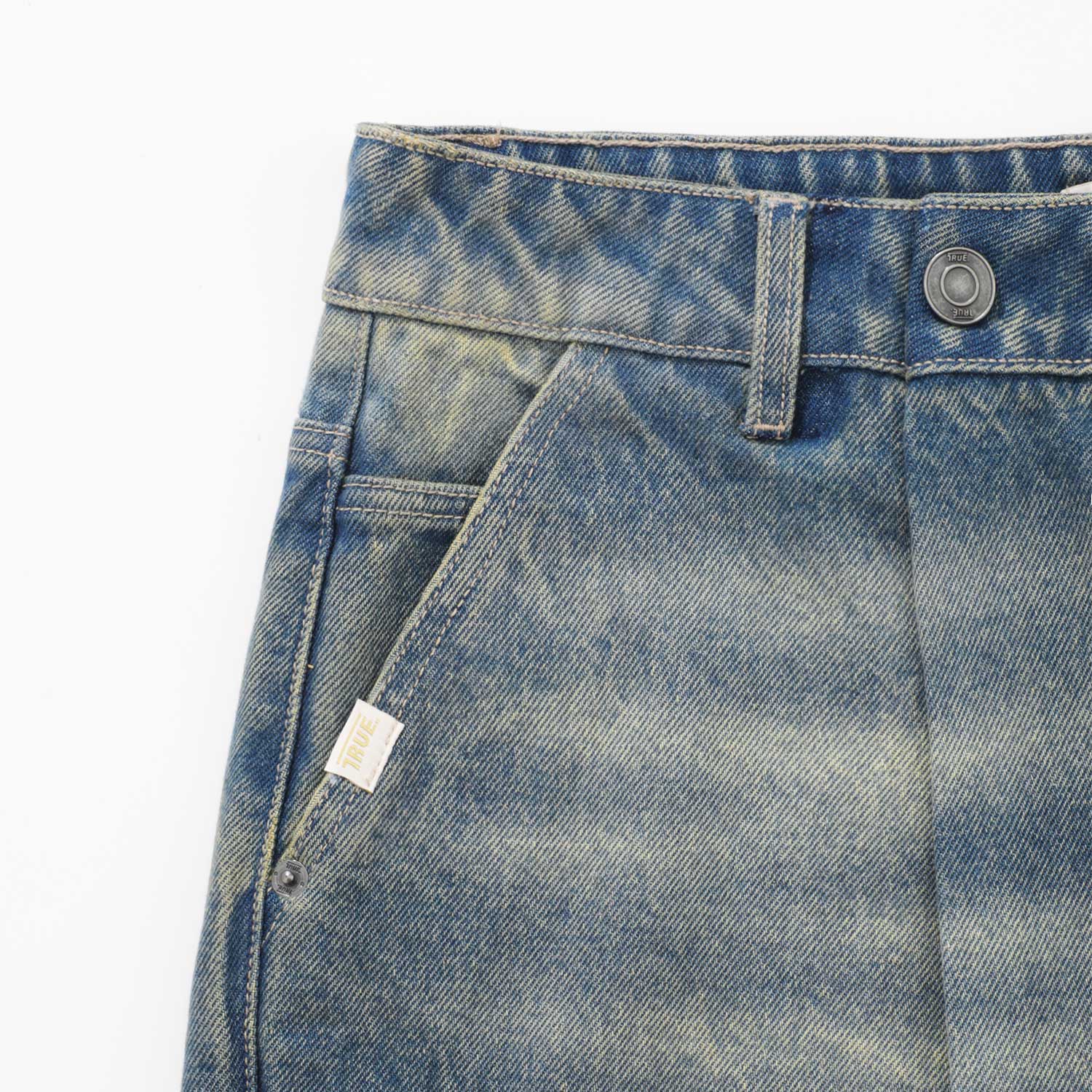 Lounge Printed Denim Pants - Blue TRUE