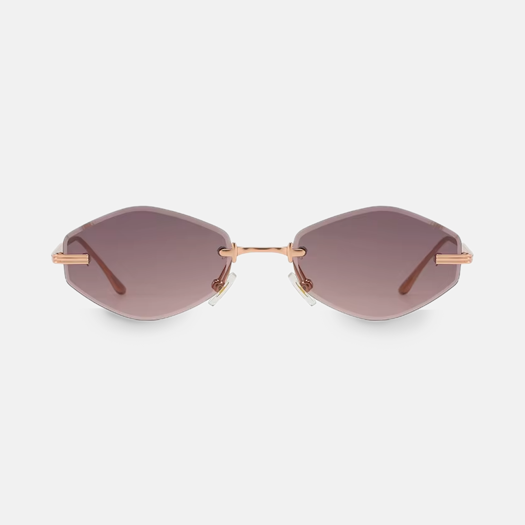 PIXXIESX MAXDE GRAY GOLD ROSE PIXXIESX SUNGLASSES