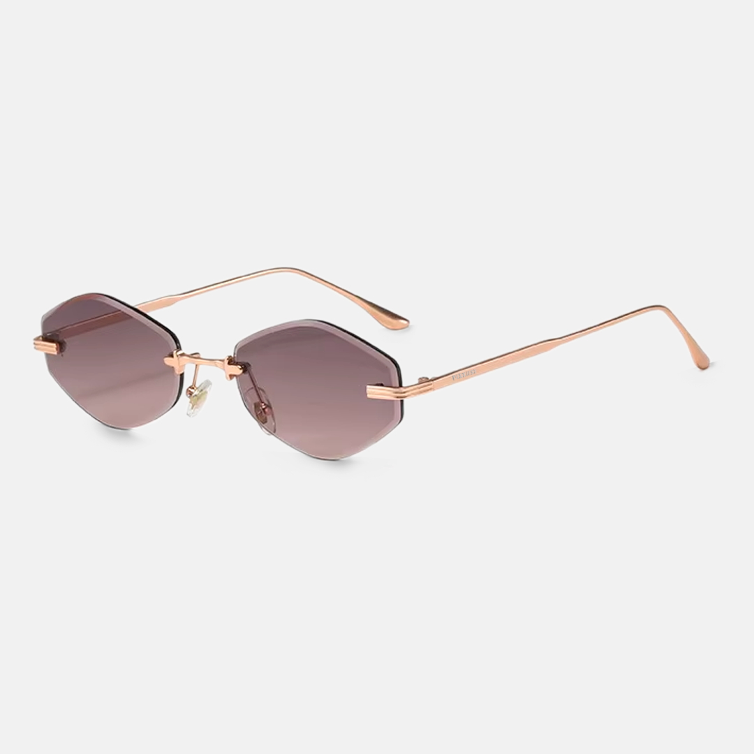 PIXXIESX MAXDE GRAY GOLD ROSE PIXXIESX SUNGLASSES
