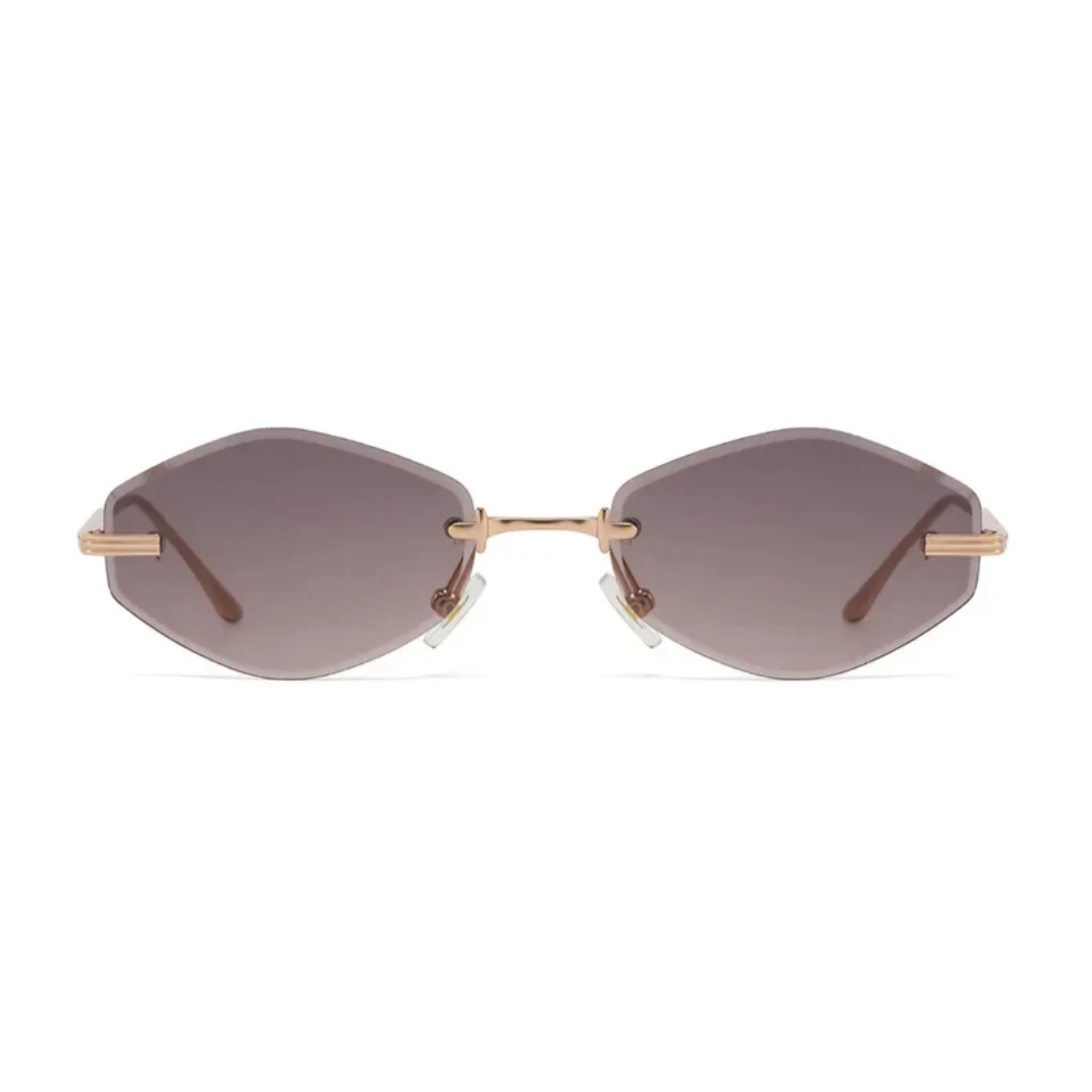 PIXXIESX MAXDE GRAY GOLD ROSE PIXXIESX SUNGLASSES