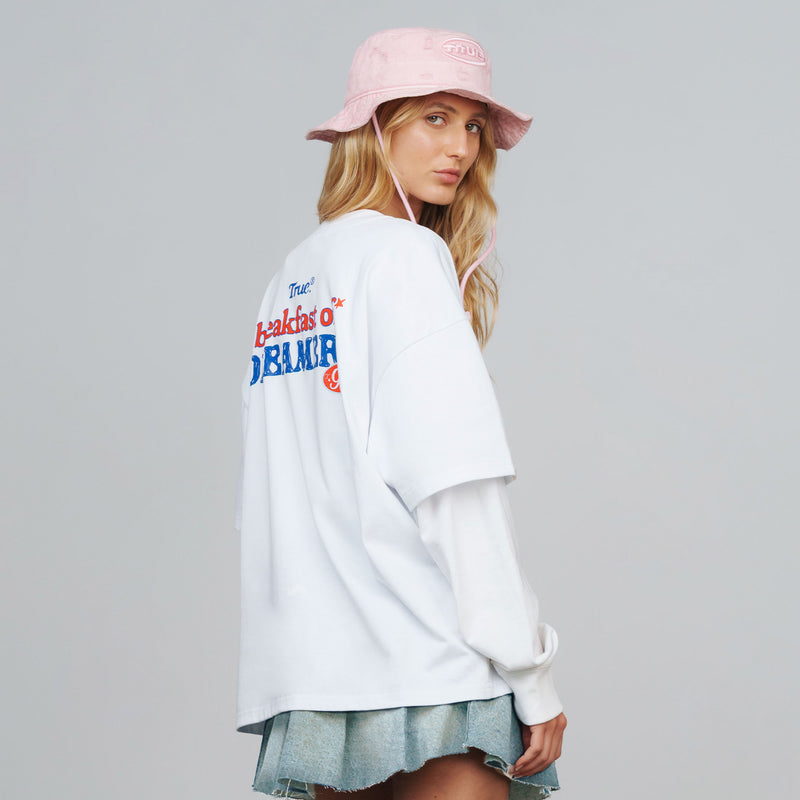 My Cereal Boxy Tee - White Precio habitual