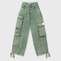 Pantalón Cargo Multi-Pocket - Lavado Verde