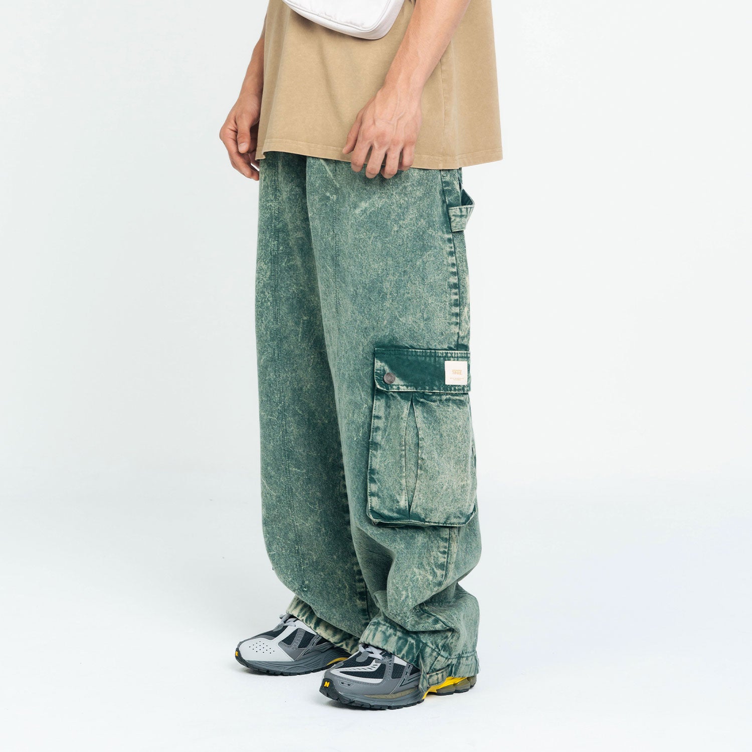 Pantalón Cargo Multi-Pocket - Lavado Verde