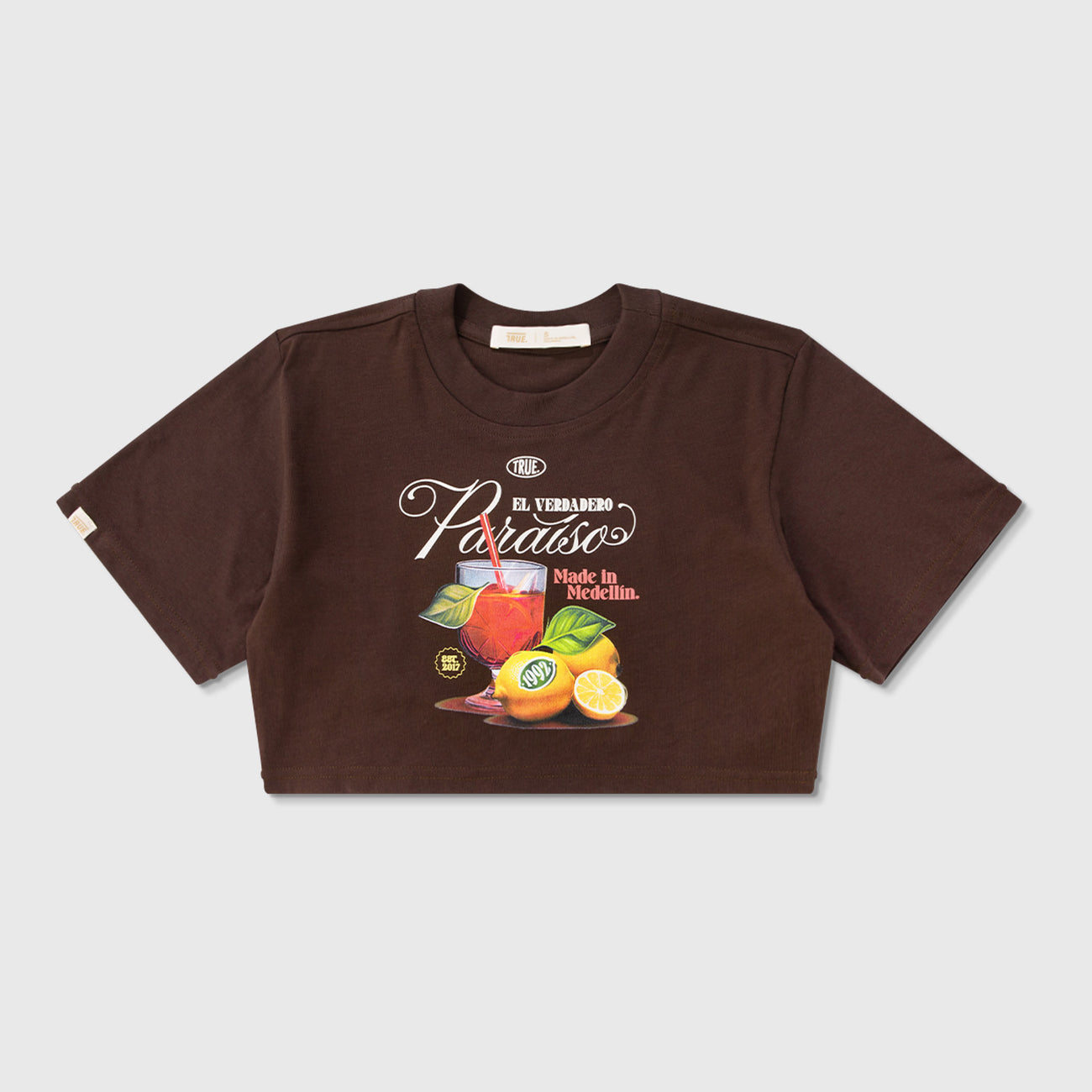 Paraíso Crop Top - Brown TRUE