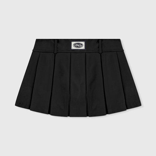 Pleated Mini Skirt - Black TRUE