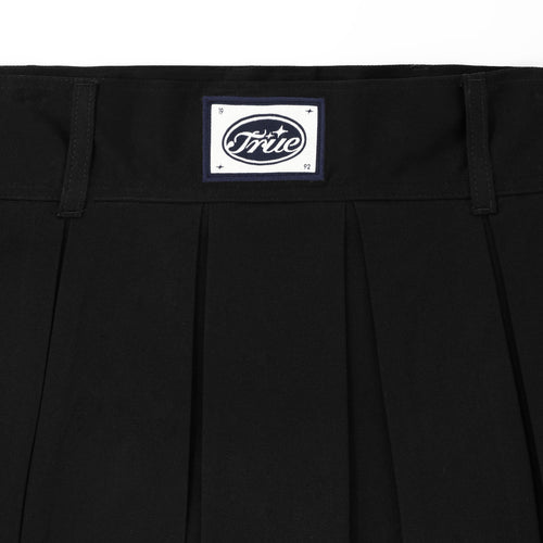 Pleated Mini Skirt - Black TRUE
